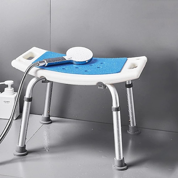 Anti-slip Badekarstol Ældre Badekarhjælp Sæde Badeværelse Badekarstol Brusebad Skammel Sædepude Sikker Badeværelse Miljøprodukt Kun Blå Puder 1 stk W