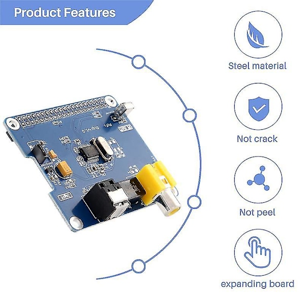 Sc07 Raspberry Pi Hifi Digi+ Digital Sound Card I2s Spdif Optisk Fiber For Raspberry Pi 3 2 Modell