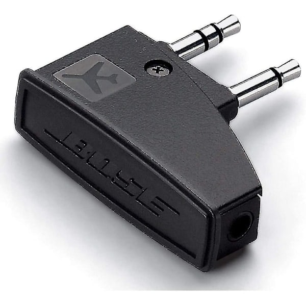Støyreduserende flyhodetelefonadapter for Bose QuietComfort 2 QC3 QC15 QC25 QC35 SoundLink AE2 AE2w og andre hodetelefoner gullbelagt