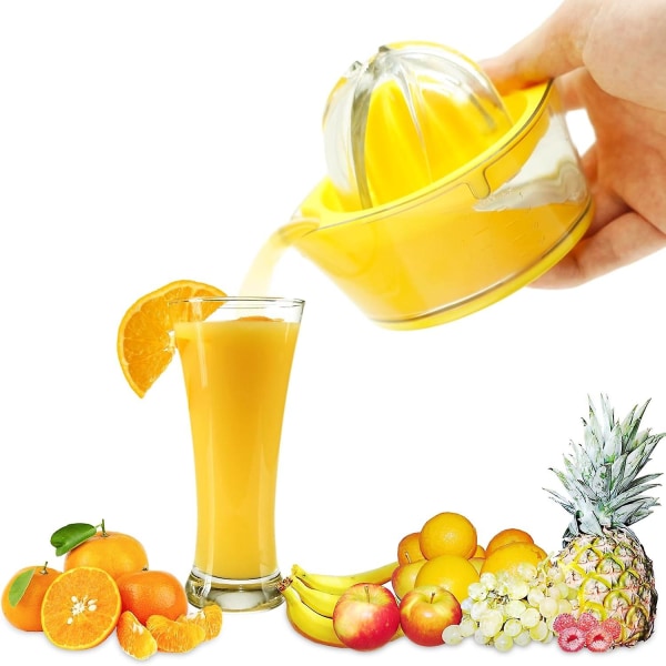 Appelsinjuicerpresser, manuel juicer, letvægts holdbar juicepresser til juice af citroner, appelsiner, grapefrugter, nem at rengøre og betjene