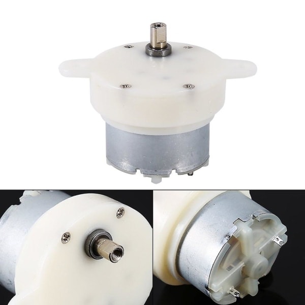 Højt drejningsmoment 12V DC motor lav hastighed motor/gearkasse 3 omdr./min. 4 mm akseldiameter mikromotor 1 stk.