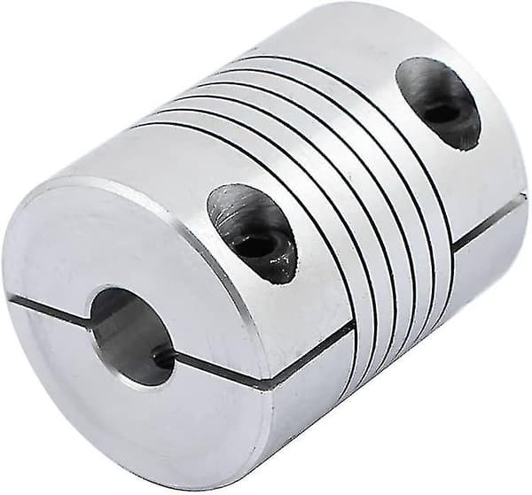 8mm til 10mm Akselkobling 19mm Længde 25mm Diameter Trinmotor Kobling Aluminium Legering Ledforbindelse Til 3d Printer Cnc Maskine Diy Encoder