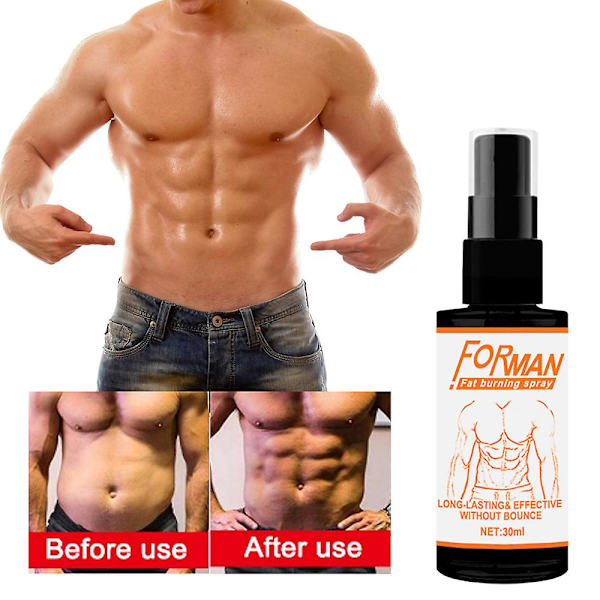 3 st Mäns Abs Spray Väst Linje Fitness Formning Muskler Bröst Abs Kroppsspray
