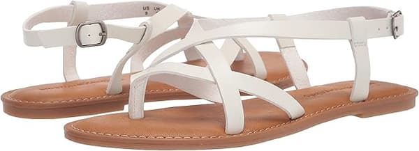 Naisten rennot remmisandaalit White 37