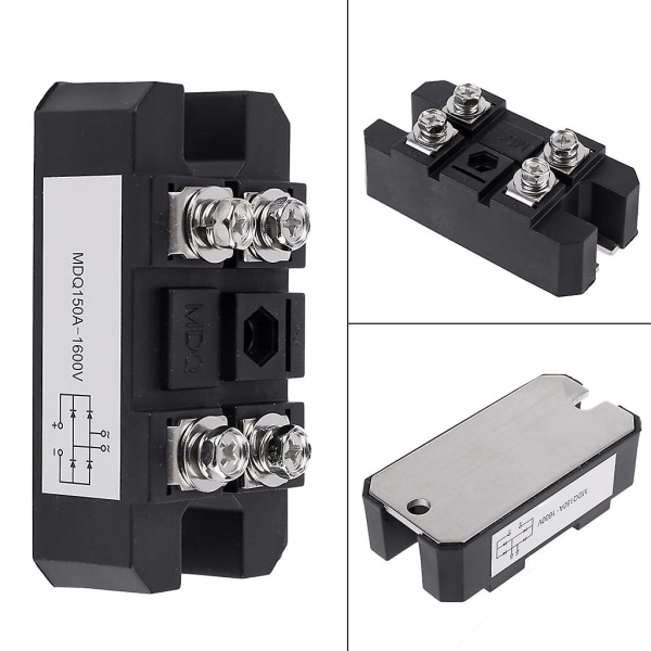 Sort Enfase Diodebro-retter 150a Amp Høj Effekt 1600v Holdbar