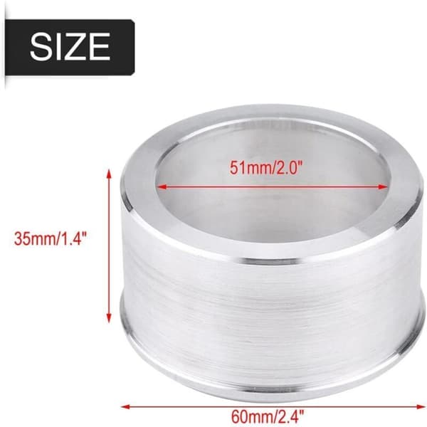Aluminium 60 mm til 51 mm Motocross Motorcykel Udstødningsrør Reducer Lyddæmper Forbindelse