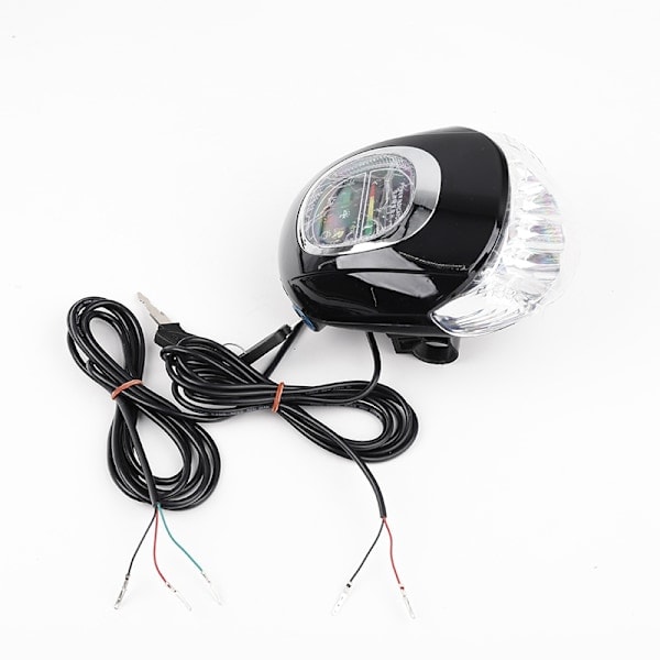 60V angel eye LCD ljus hastighetsdisplay batteri signalhorn spotlight strålkastare switch nyckel Harley [kk] svart