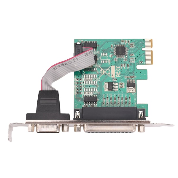 Rs232 Rs-232 Seriell Port Com & Db25 Printer Parallell Port Lpt Til Pci-e Pci Express Card Adapter Con