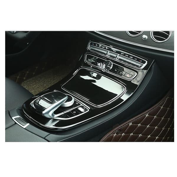 Til E Klasse E200l E300l 16-20 Bil Midterkonsol Kopholder Gear Panel Ramme Dæksel Indvendig Trim Stick
