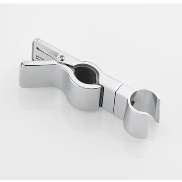 Dusjhodeholder. Dusjhode-støtte. Utskiftbar hånddusjholder. 20-25 mm justerbar diameter. Metall. Kromfinish. Ingen boring nødvendig.