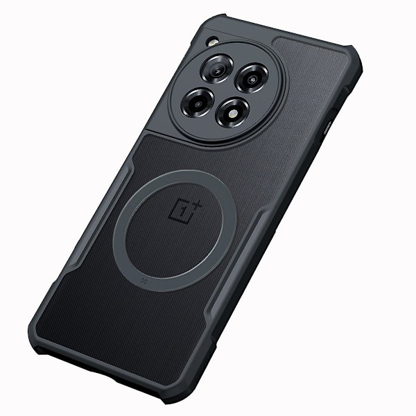 Magnetisk etui til OnePlus 12 5G til MagSafe trådløs opladning, til OnePlus 12 etui gennemsigtigt mat stødsikkert One Plus 12 tyndt etui