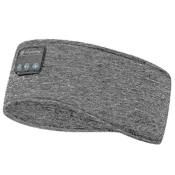 Søvnøjenmaske med Bluetooth 5.0 Hovedtelefoner Blød Elastisk Komfortabel Pandebånd Asmr Søvn Bånd 10 timer Musik Grå