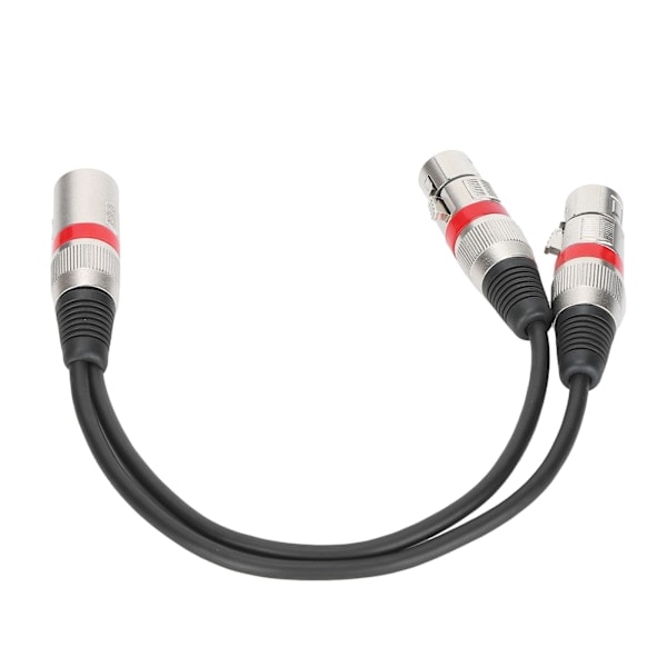 0,3 m XLR hann til dobbel XLR hunn kabel Y-type kabel splitter mikrofonkabel