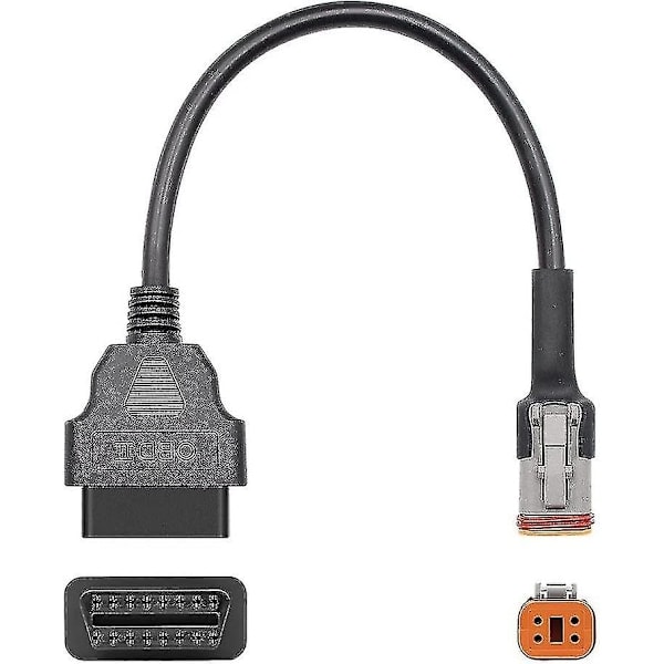 Harley Davidson Motorcykel 4-pin till 16-pin OBD2 Diagnostik Adapterkabel, Kompatibel med Harley Motorcyklar