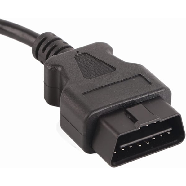 9-pin til 16-pin OBD2 adapterkabel til tunge lastbiler og erhvervskøretøjer, lastbil diagnosticeringskabel, OBD II han til grøn J1939 hun kabel
