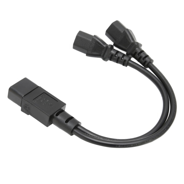 IEC320 C14 till 2 x C13 Hona Y Typ Strömkabel 1 In 2 Ut 2500W 10A 250V LCD Skärm Strömkabel Förlängningssladd