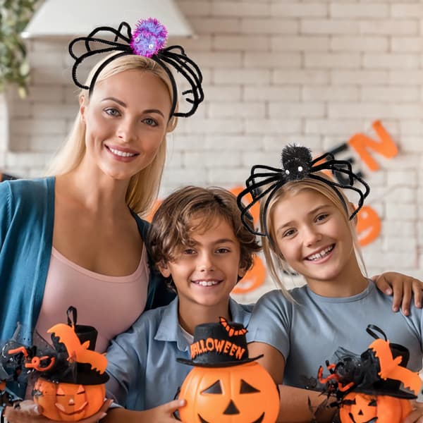 Sæt med 2 Halloween-hårbånd Halloween-kostumehårbånd