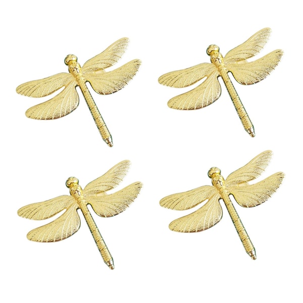 24st Dragonfly Servettring Guld Gör-det-själv Hotell Bröllop Bankett Bord Display Metall Servettspänne Kristus