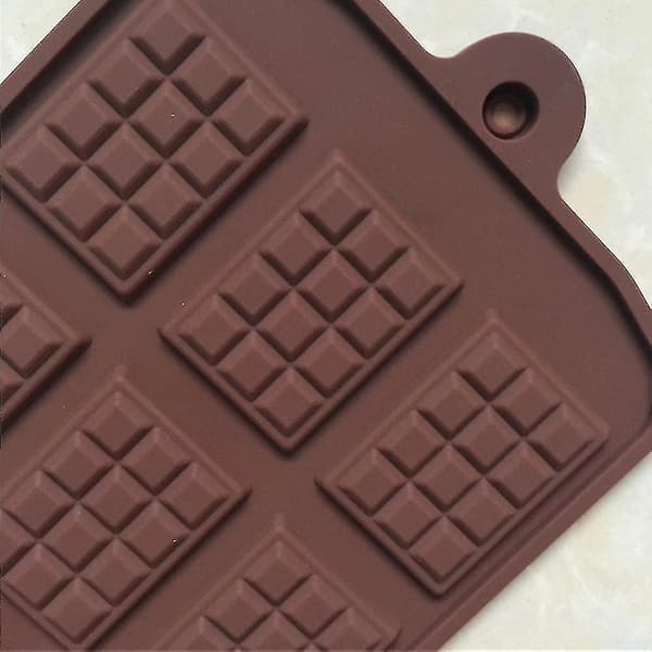 4 stk. Silikon Chokoladeforme, Non-stick Slik, Protein- og Energibarform Bageplade