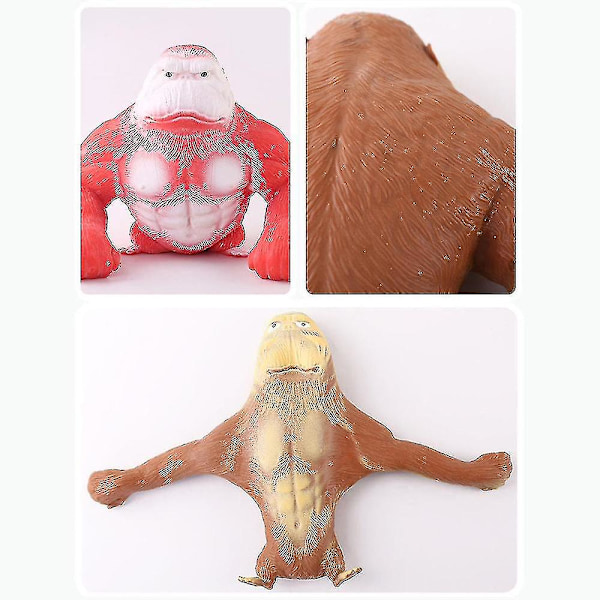 Gorillor Stretchy Spongy Squishy Apa Stressleksak Vent Dock New