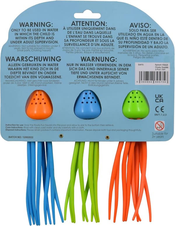 Blekkfisk Dykkeleker - 3 Pakning