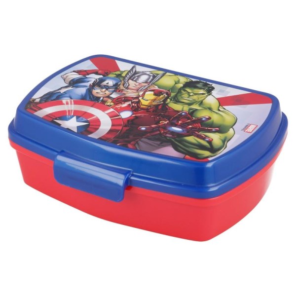 Marvel Avengers Hulk Thor Ironman Captain America Food Box blå/r Blue