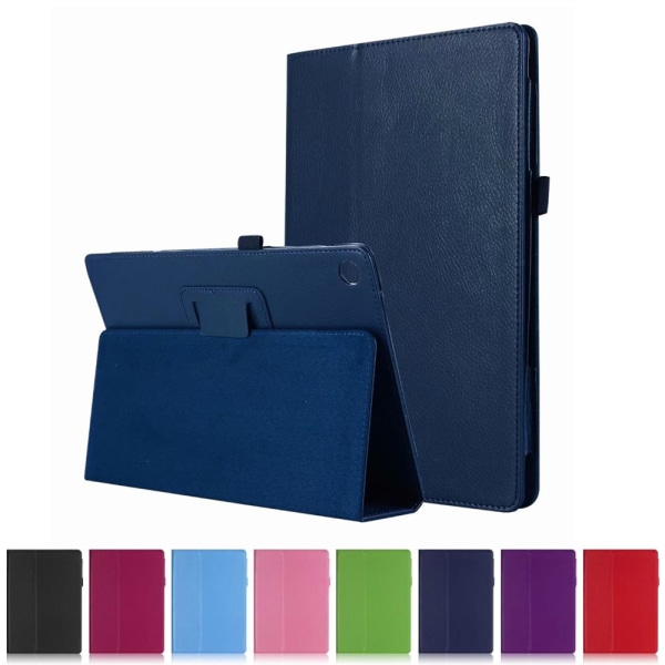 Flip & Stand Nahkakotelo Smart Case Huawei MediaPad M5 10.8 Cove Dark blue