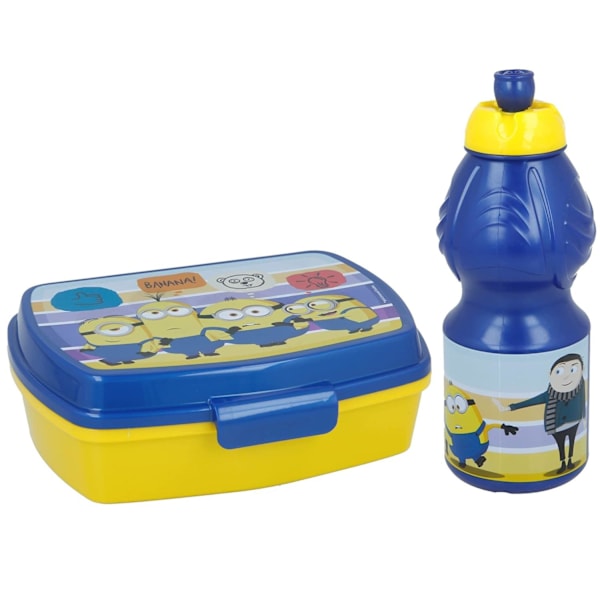 2Pack Minions The Rise Of Gru Matlåda Och Popup Vattenflaska