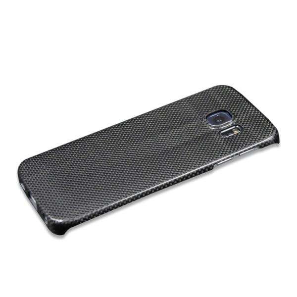 Äkta Carbon Fiber kolfiber skal ultralätt Galaxy S6 Edge Titan grå