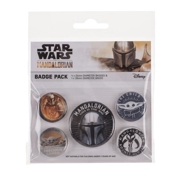 Star Wars Mandalorian Badge Pack 5 kpl Multicolor