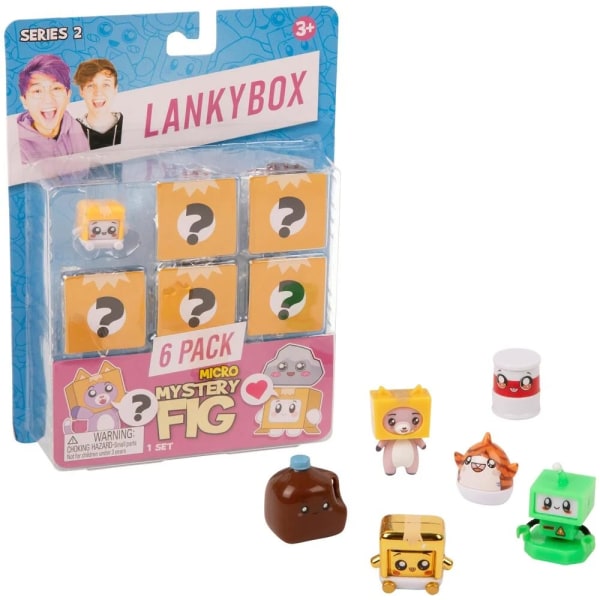 LankyBox Micro Mystery Fig Med Figurer 6-Pack Series 2 multifärg