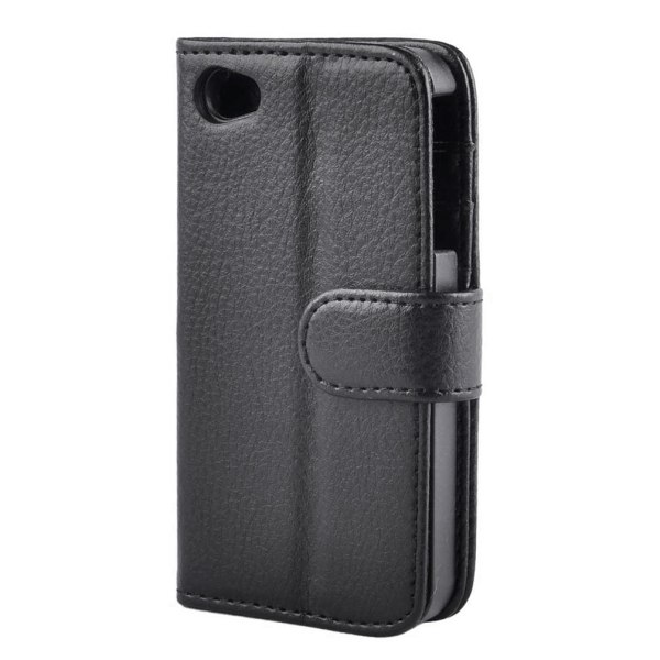 TOPPEN Venstrehendt lommebok -deksel til iPhone 4/4S, svart Black