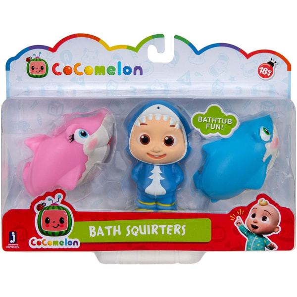 3-Pack CoComelon Bath Squirters Badelegetøj sæt figurer Multicolor