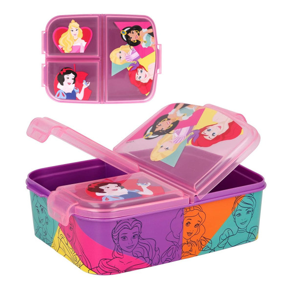 Disney Princess BRIGHT & BOLD Madkasse Med 3 rum Multicolor