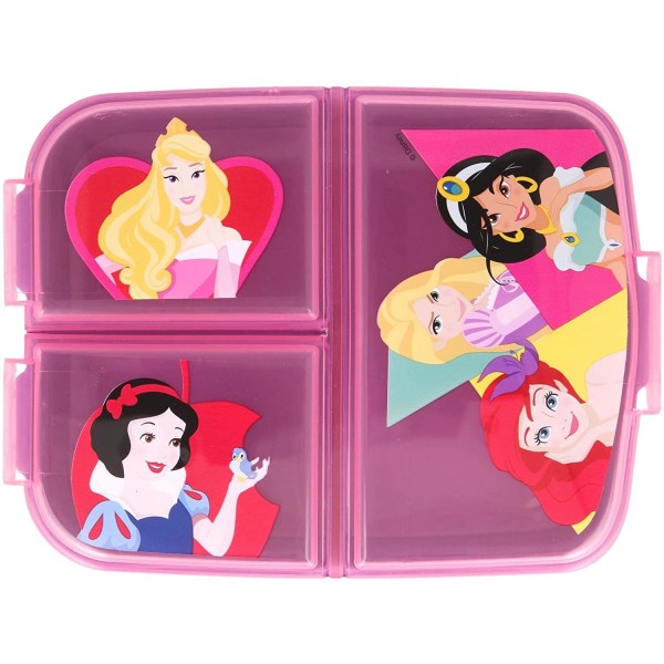 Disney Princess BRIGHT & BOLD Lounaslaatikko, jossa 3 lokeroa Multicolor