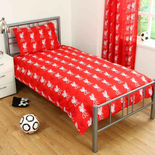 Liverpool FC Pulse Duvet Bedding 135x200 + 50x75cm Red