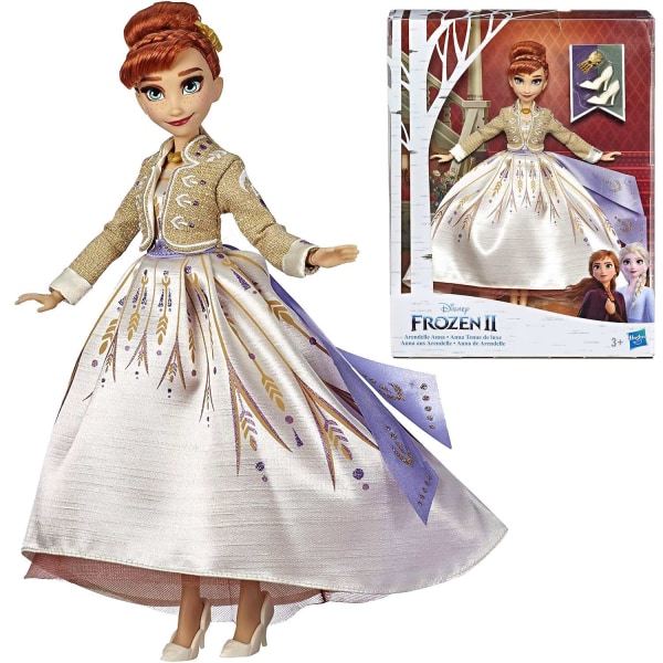 Disney Frozen 2 Arendelle Anna Poseable Fashion Doll Dukke 27cm Multicolor