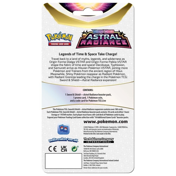 Pokemon - S&S 10 - Astral Radiance - Blister Display - 2-Pack - multifärg