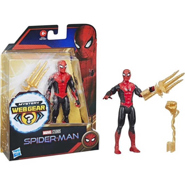 Marvel Spider-Man Mystery Web Gear 15cm Action Figure Black And Multicolor