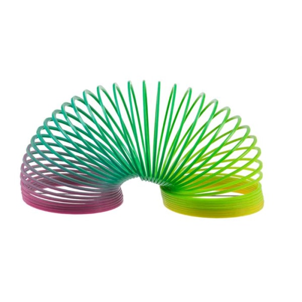 Slinky Spiral Trappfjäder Regnbåge Spring multifärg one size