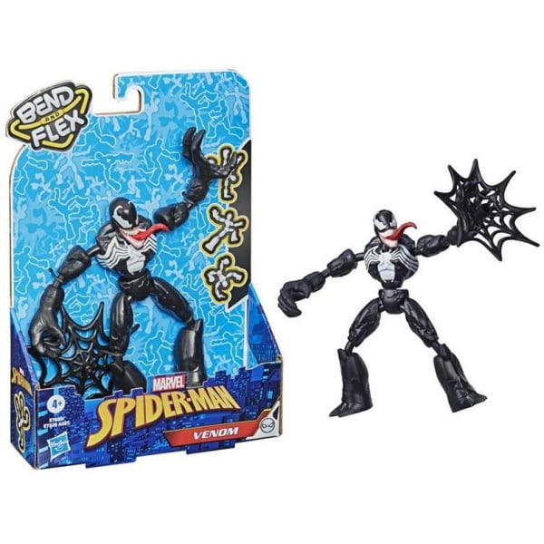 Marvel Spider-Man Bend og Flex Venom Action Figur Multicolor