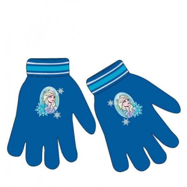 1-Pairs Disney Frozen Elsa Gloves Lasten Lapaset One Size Blue one size