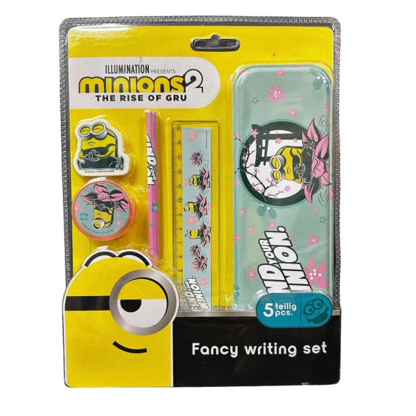 Minions The Rise of Gru 2 Fancy Stationery Set 5-deler Multicolor one size