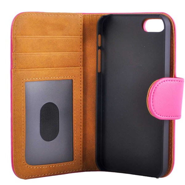 Wallet Case With Removable Magnetic Back Cover iPhone 5/5s/SE Ce Pink