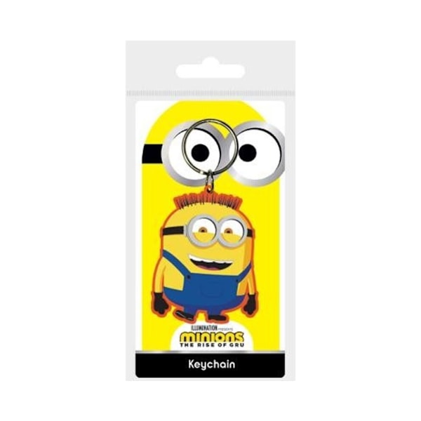 6-pack Minions nøkkelring 2D Figurer Gummi Multicolor