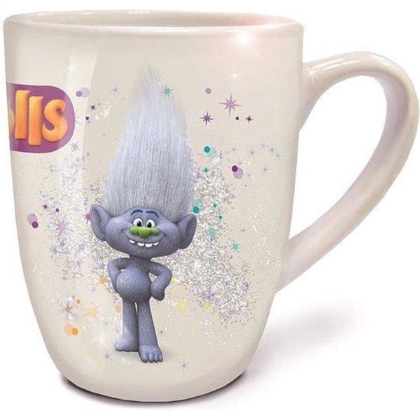 2-Pack Trolls Poppy & Guy Diamond Mug 250ml Cup of Ceramics Multicolor