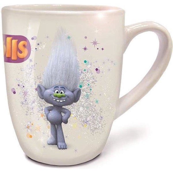 2-Pack Trolls Poppy & Guy Diamond Mug 250ml Kopp Keramik multifärg