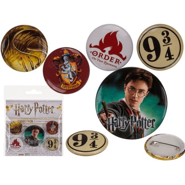 Harry Potter Badge Pack 5st Multicolor