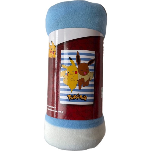 Pokemon Pikachu Eevee Filt Fleecefilt 100x140cm multifärg