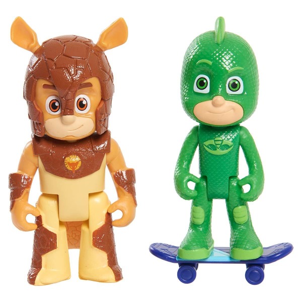 6-Pack PJ Masks Pyjamashjältarna Figurer Rörliga Leder Kattpojken Ugglis Gecko Howler PJ Robo Armadylan multifärg